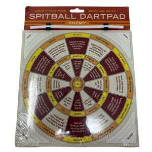 Knock Knock Enemy Spitball Dart pad Revenge Game Gag Gift Taunts Burns Joke 2010